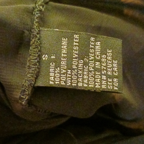 NEW LOOK FAUX LEATHER ZIP-UP MINI-DRESS OR BLOUSE, MOTORCYCLE DESIGN, SMALL - Picture 4 of 6